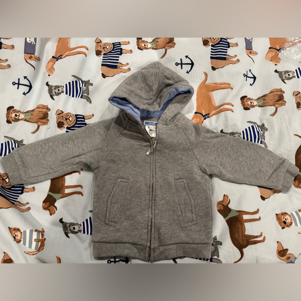 Jacadi Boys Cotton Grey Hoodie 36M